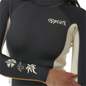 2024 Rip Curl Womens Dawn Patrol 2mm Long Sleeve Back Zip Spring Wetsuit 133WSP - Light Brown